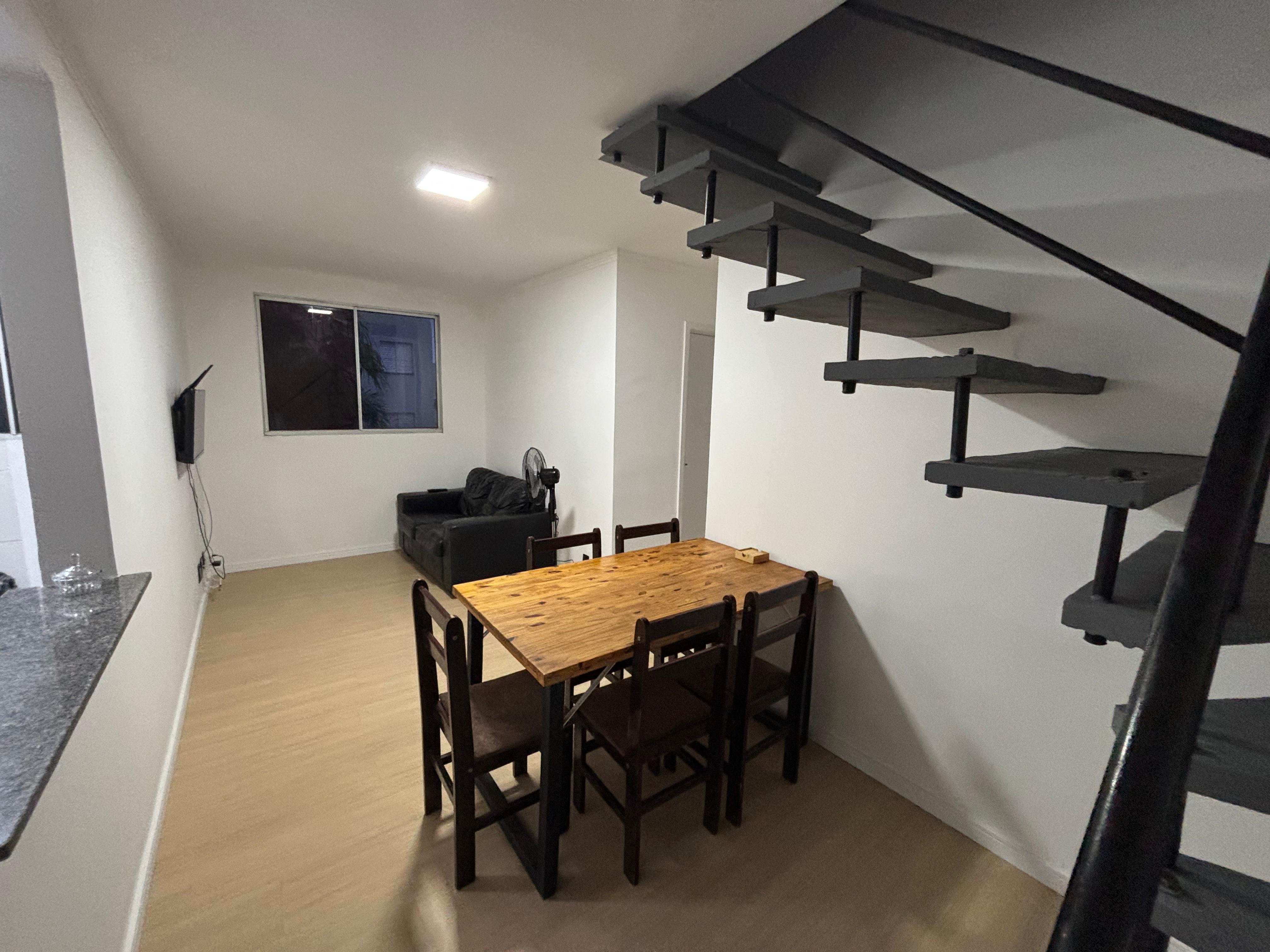 Apartamento duplex mobiliado 2 dormitórios mobiliado no Spazio Bréscia R$300 mil